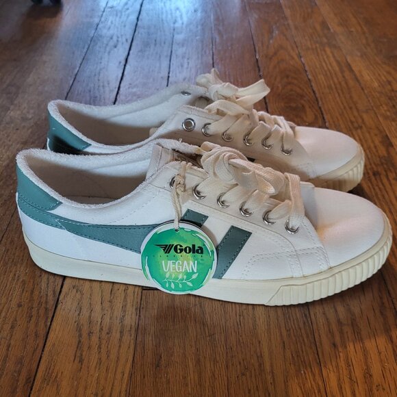 Gola Classics Tennis Mark Cox Canvas sneakers - Sz 8 - NWT - Picture 1 of 8